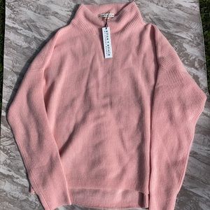 Alice + Olivia Cashmere Blush Pink Caprice Turtleneck Pullover Sweater NWT